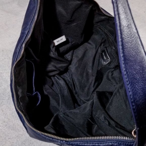 Nine West Dark Blue Patchwork Style Zipped Purse - Picture 8 of 8